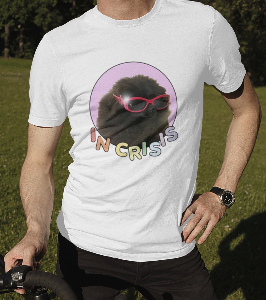 In Crisis Dog With Red Sunglasses T-Shirt