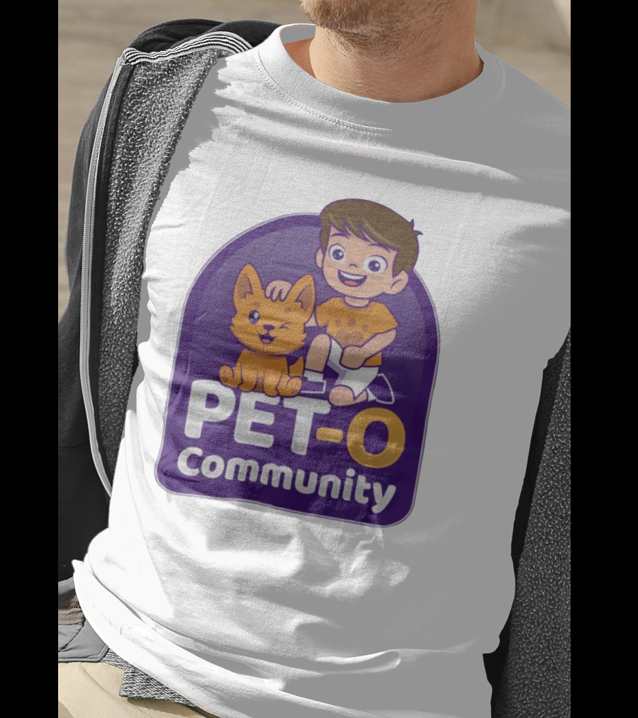 PET-O Community Winking Dog Child Cartoon T-Shirt
