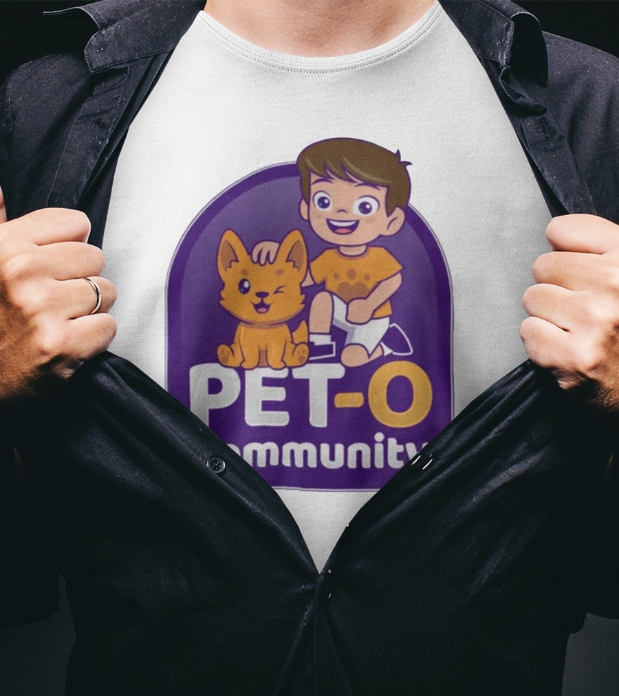 PET-O Community Winking Dog Child Cartoon T-Shirt