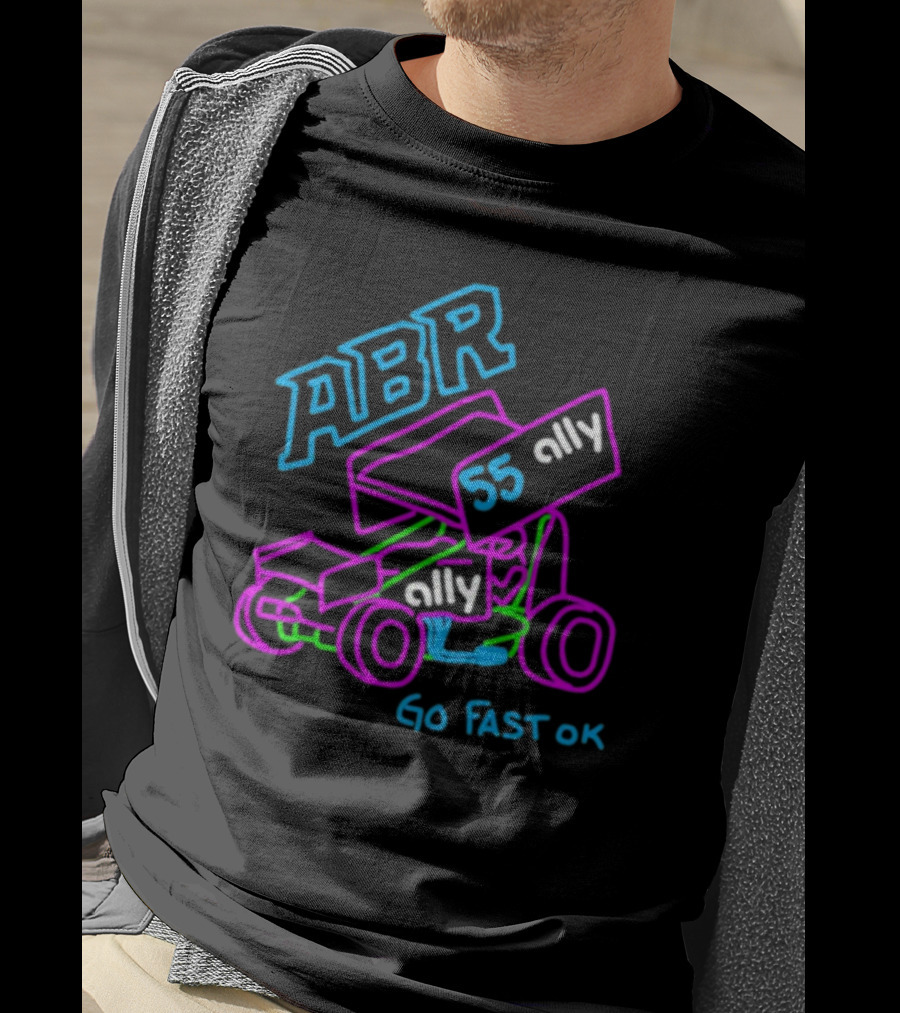 ABR 55 Ally Go Fast OK Racing Car Sketch T-Shirt