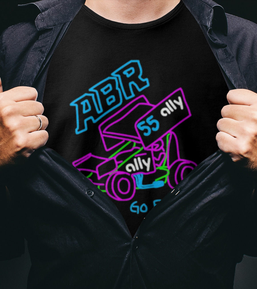 ABR 55 Ally Go Fast OK Racing Car Sketch T-Shirt