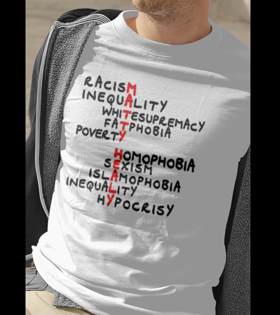 Goofy Goober Matty Healy Racism Inequality White Supremacy Fatphobia Poverty Homophobia Sexism Islamophobia Inequality Hypocrisy T-Shirt