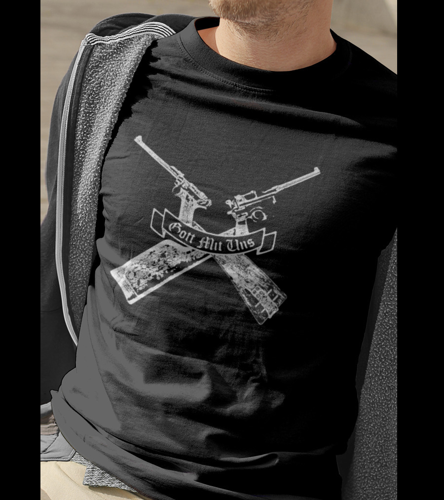 Gott Mit Uns Crossed Rifles T-Shirt
