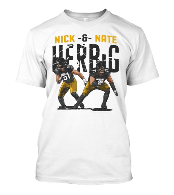 Pittsburgh Steelers Nick And Nate Herbig 51 71 T-Shirt