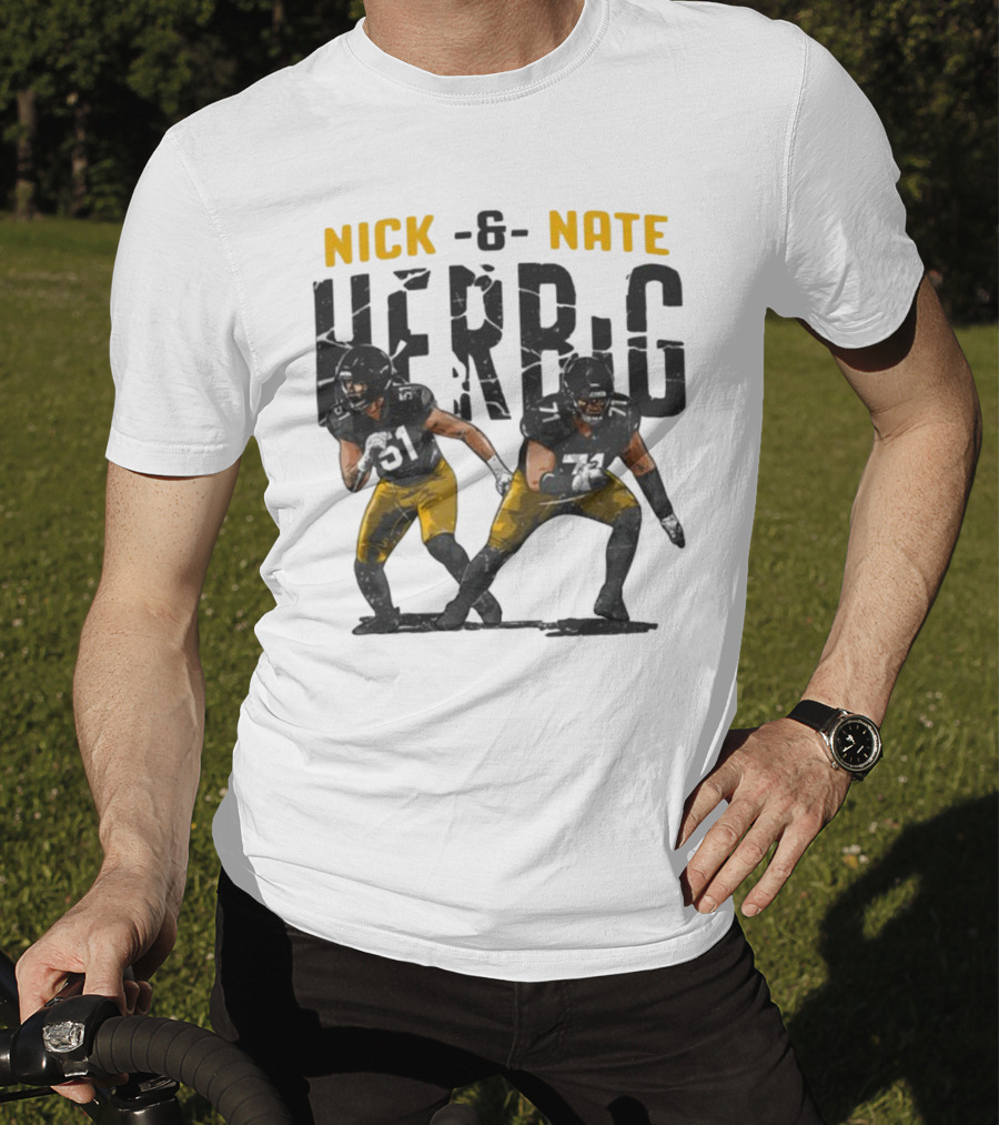 Pittsburgh Steelers Nick And Nate Herbig 51 71 T-Shirt