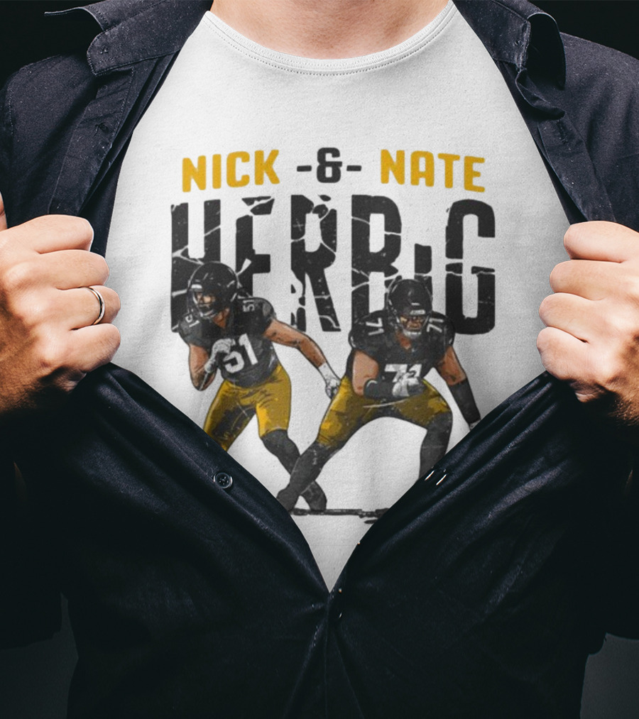 Pittsburgh Steelers Nick And Nate Herbig 51 71 T-Shirt