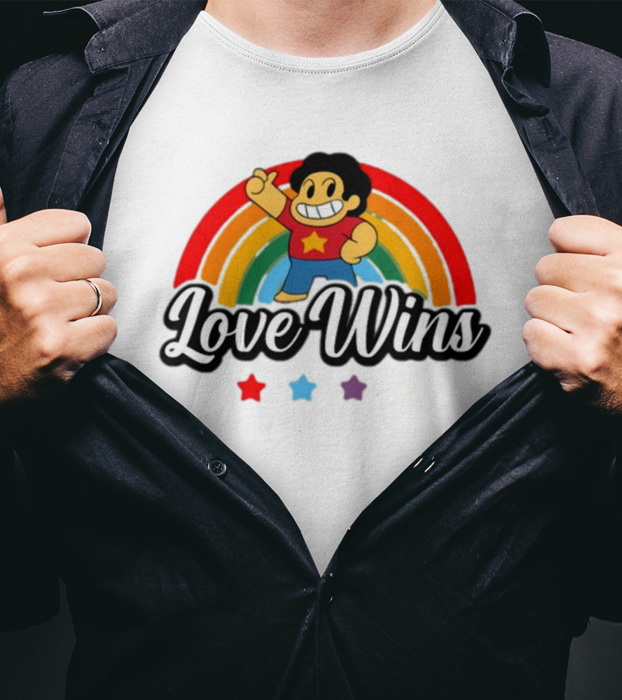 Love Wins Rainbow Steven Universe Star Power T-Shirt