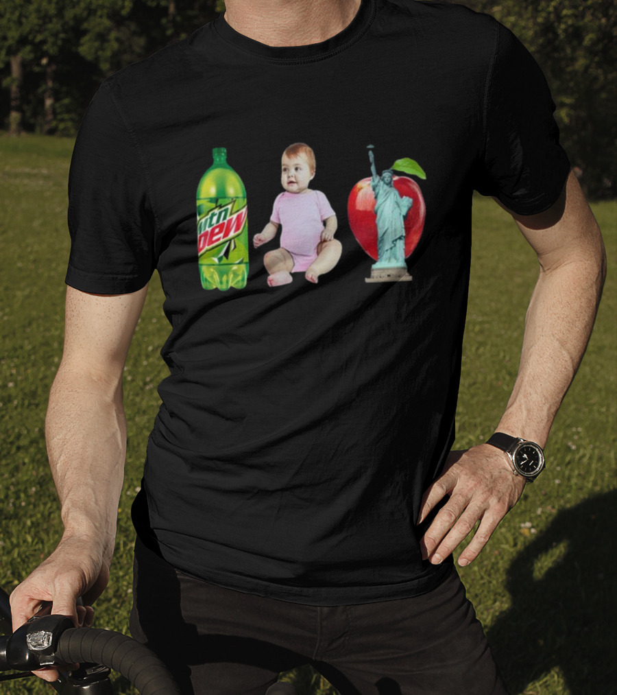 Mtn Dew Baby Apple Liberty Statue T-Shirt