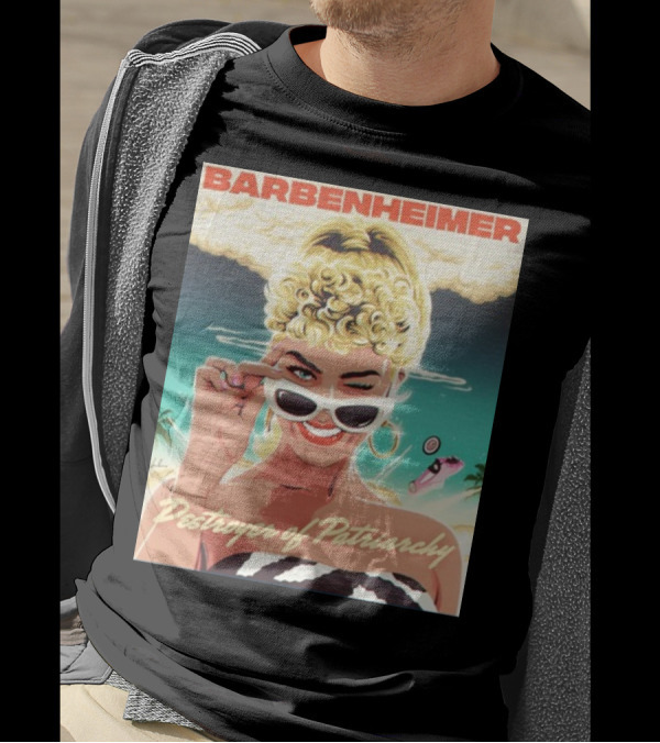 Barbenheimer Destroyer Of Patriarchy Nordacious Retro Feminist Empowerment T-Shirt
