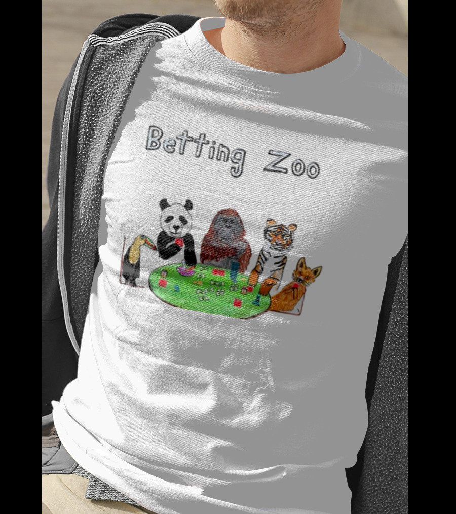 Betting Zoo Animal Poker Table T-Shirt