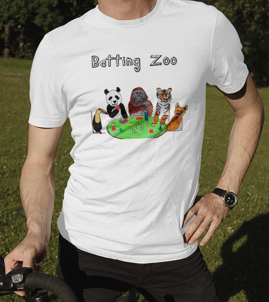 Betting Zoo Animal Poker Table T-Shirt