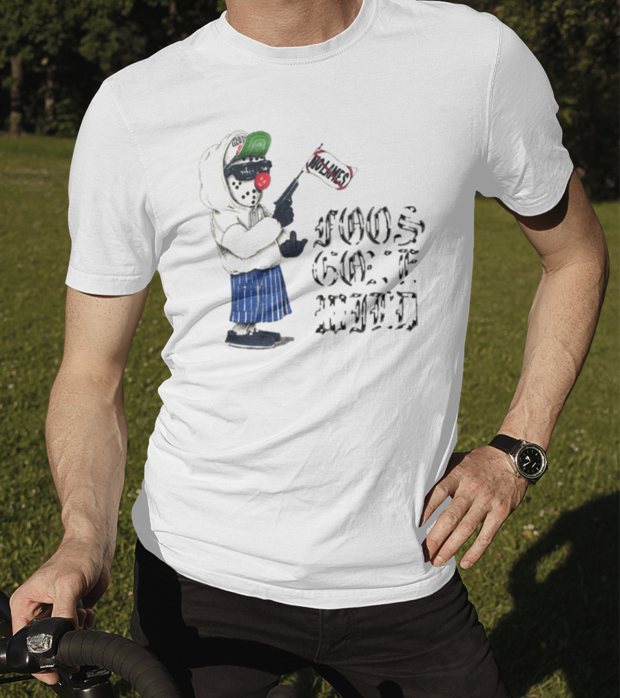 Foos Gone Wild Clown Bandit With Los Angeles Flag T-Shirt