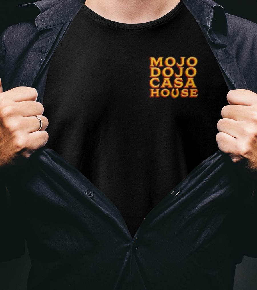 Mojo Dojo Casa House Bold Neon Text T-Shirt