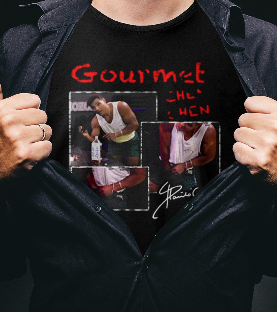 Gourmet Chen Chen Paulo Costa Signature Three-Image Collage T-Shirt