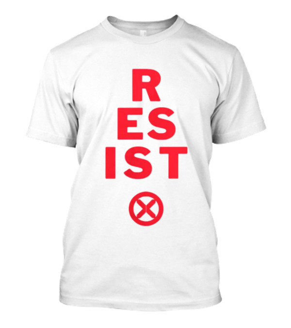 Resist Red Triangle Protocol X Symbol T-Shirt