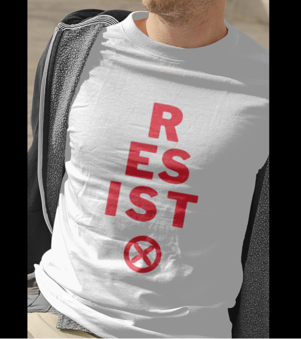 Resist Red Triangle Protocol X Symbol T-Shirt