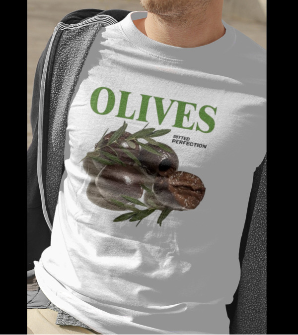 Olives Pitted Perfection Middleclassfancy Perfect In A Drink On A Plate T-Shirt