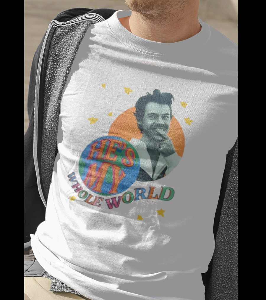 Harry He's My Whole World Stars T-Shirt
