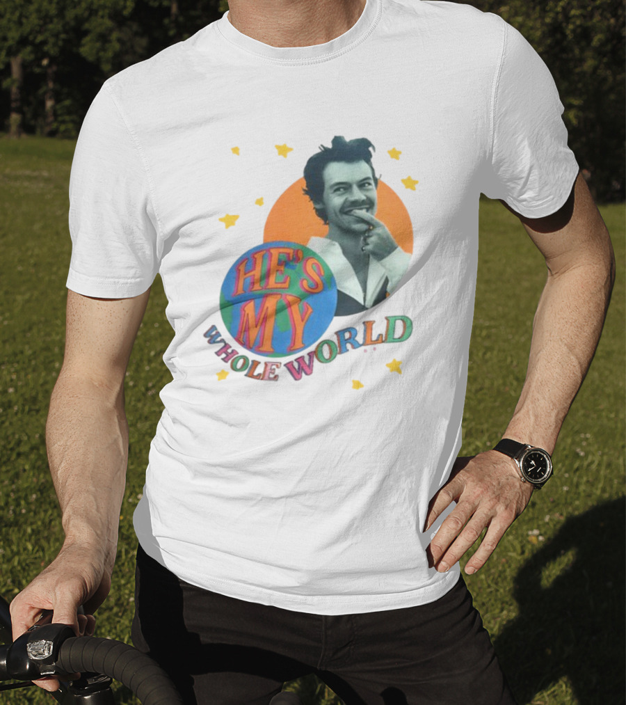 Harry He's My Whole World Stars T-Shirt
