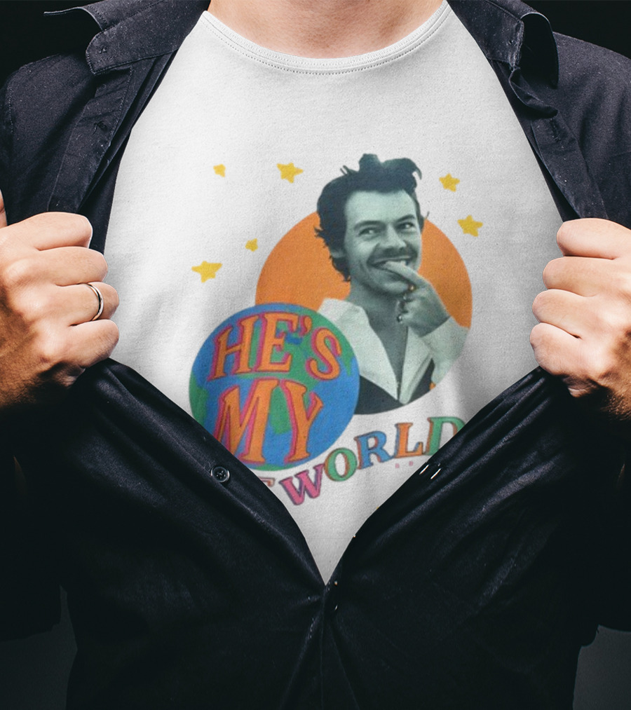 Harry He's My Whole World Stars T-Shirt
