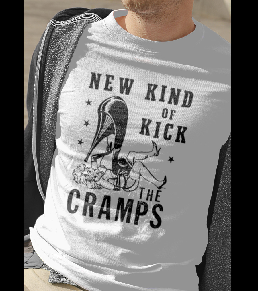 New Kind Of Kick The Cramps Retro Pin-Up T-Shirt