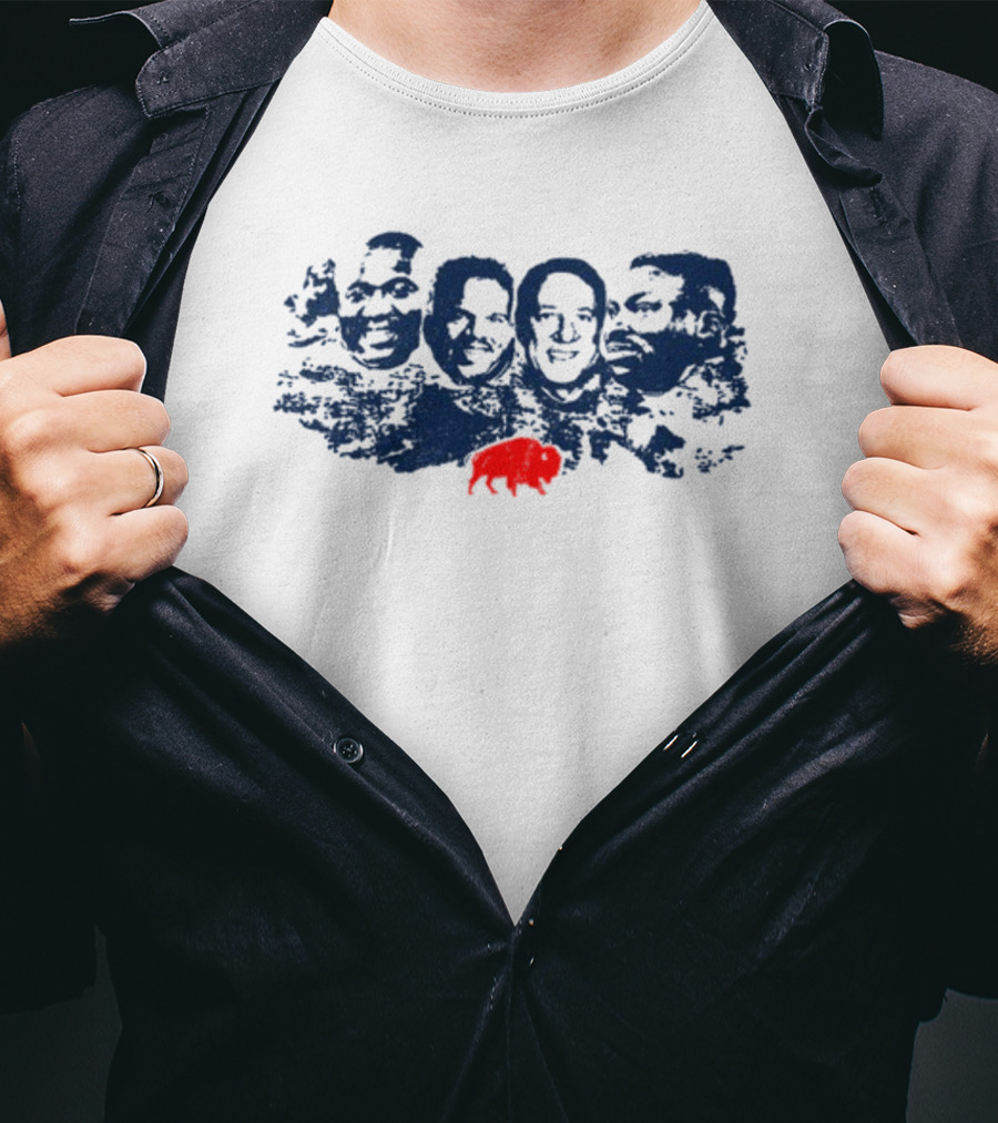 Nick Mayerik Buffalo Kelly Thomas Reed Smith Red Buffalo Faces T-Shirt