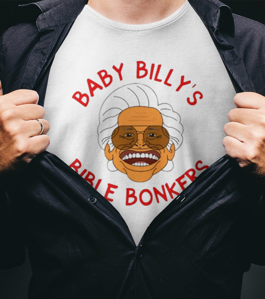 SadiesStudioOfStuff Baby Billy's Bible Bonkers T-Shirt