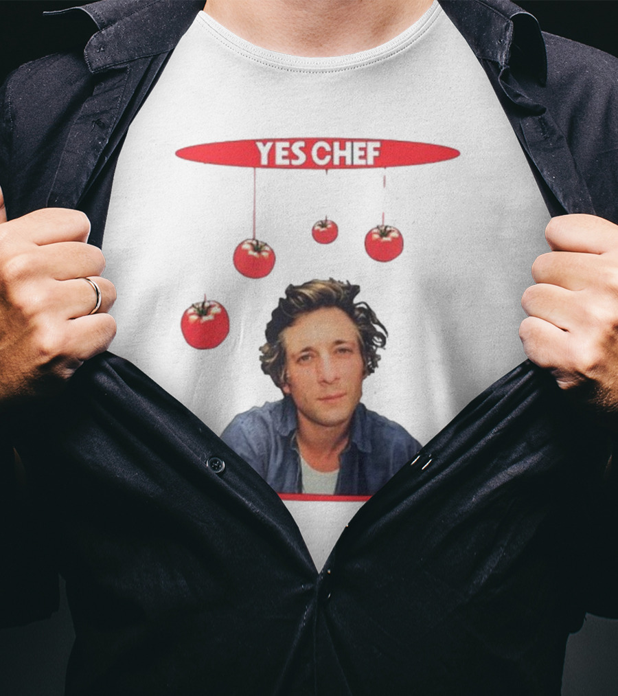 Yes Chef Hanging Tomatoes Guy T-Shirt