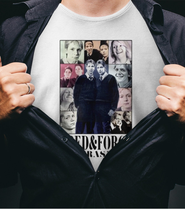 Gred And Forge The Eras Tour Collage Of Characters T-Shirt