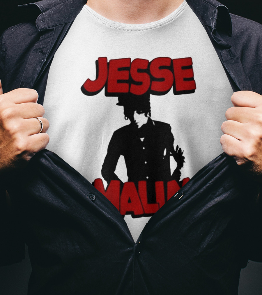Jesse Malin Bold Red Text T-Shirt