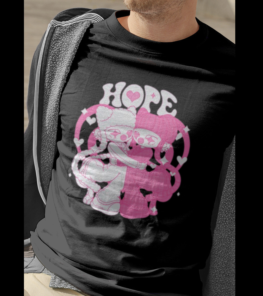 Lizigrace Hope Pink Hearts Embrace T-Shirt
