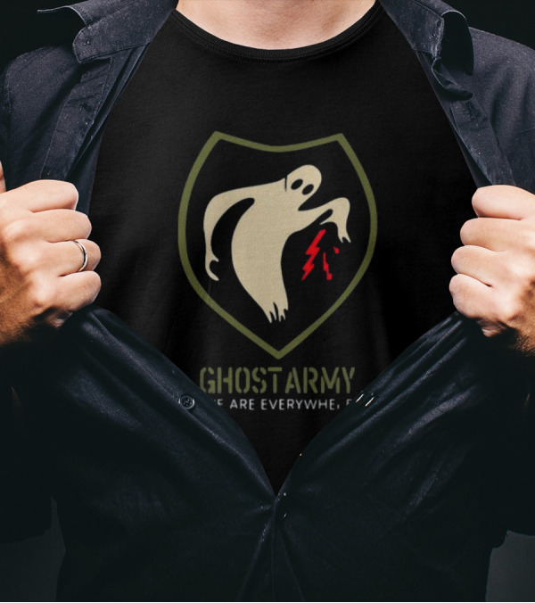 Ghost Army We Are Everywhere With Lightning Shield T-Shirt