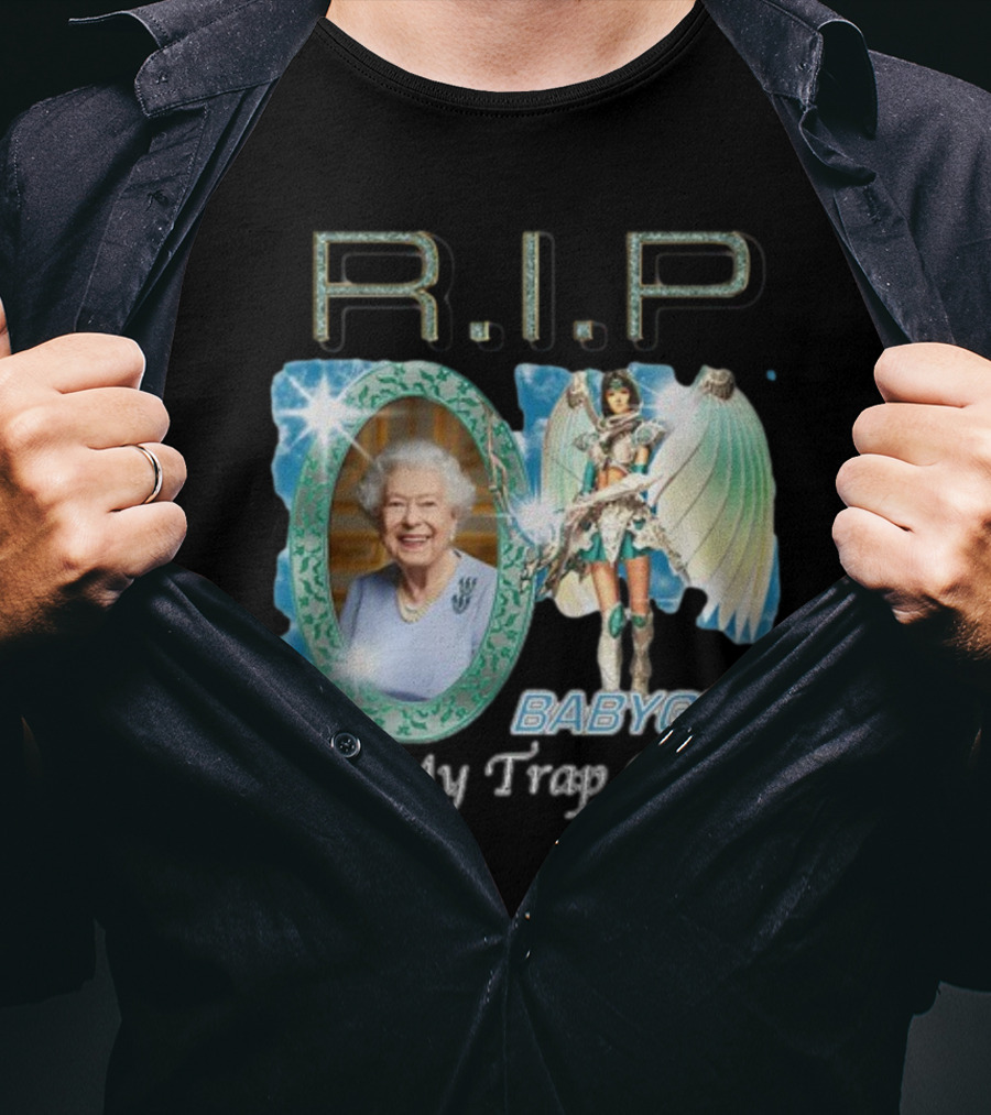 R.I.P Baby Girl She My Trap Queen Angel Wings Mirror T-Shirt