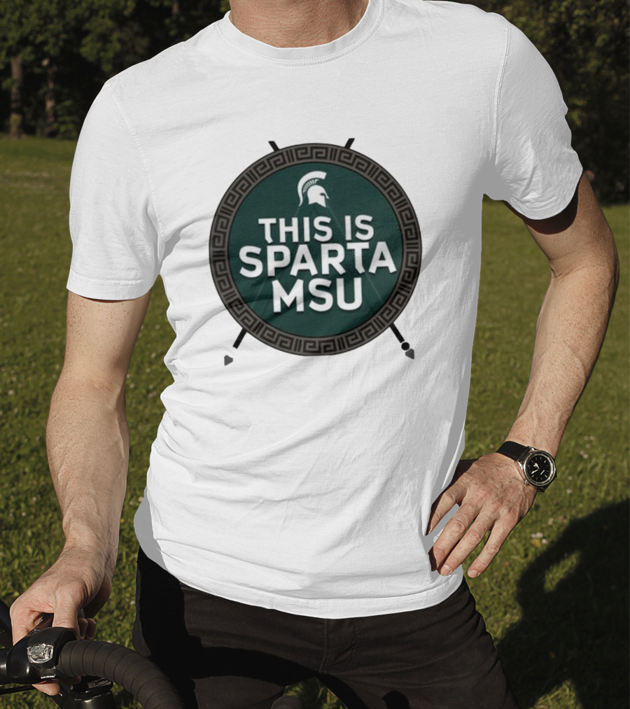 Michigan State University This Is Sparta MSU Spartan Helmet T-Shirt