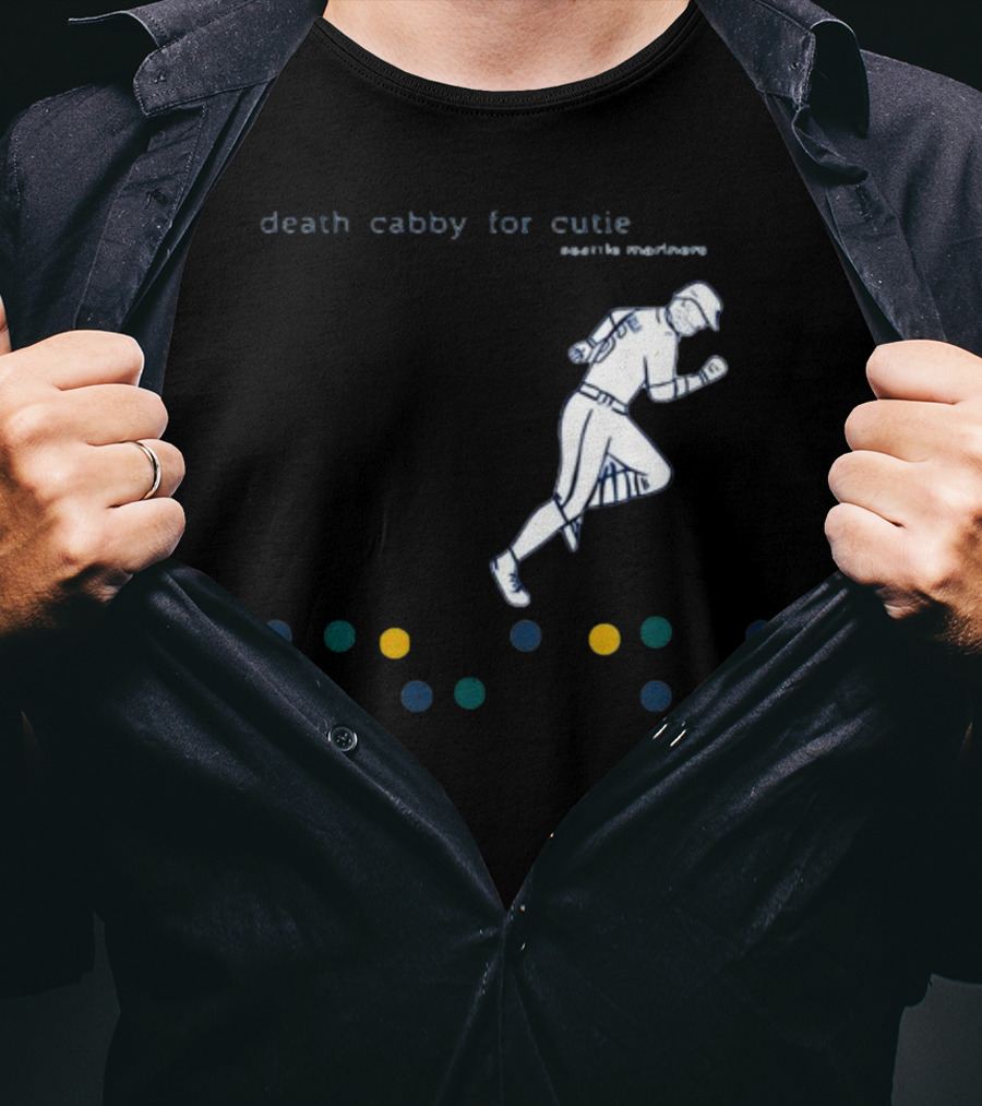 Death Cabby For Cutie Seattle Mariners Baseball Player Dots T-Shirt