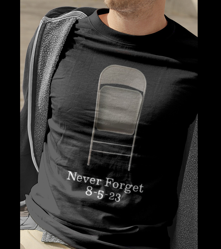 Never Forget 8-5-23 Montgomery Alabama High Chair Folded Seat T-Shirt
