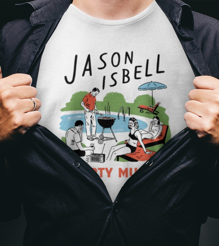 Jason Isbell Poolside Barbecue Party Music T-Shirt
