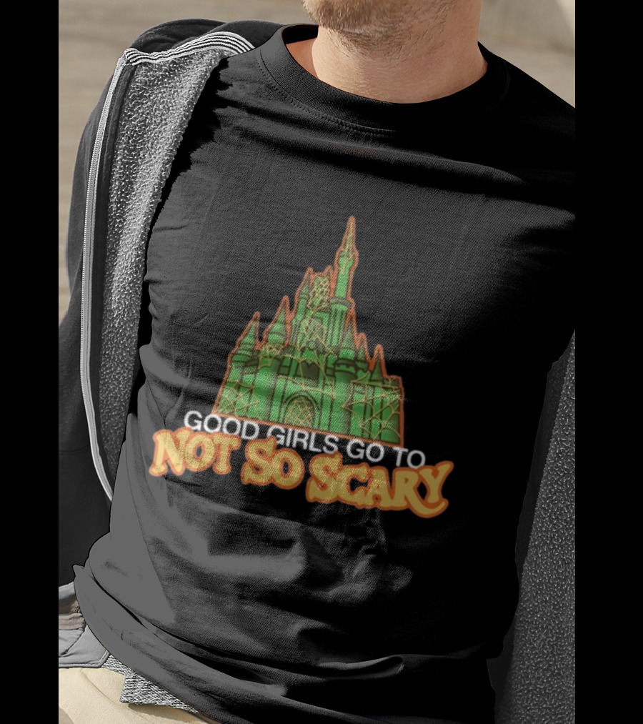 Good Girls Go To Not So Scary Castle Halloween Cobwebs T-Shirt
