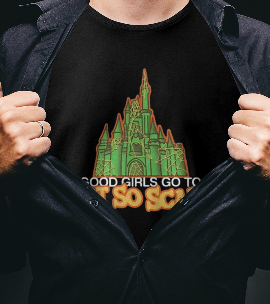 Good Girls Go To Not So Scary Castle Halloween Cobwebs T-Shirt