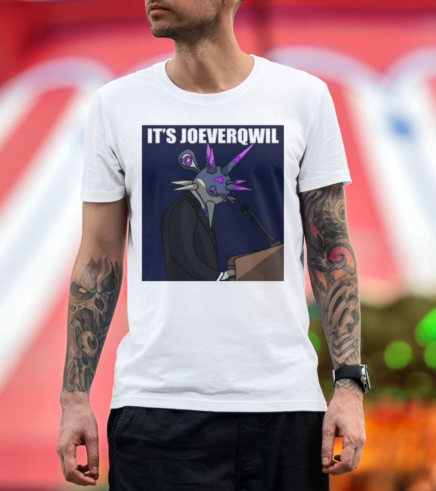 It's Joeveqwil Andylavgc Parody Character at Podium T-Shirt