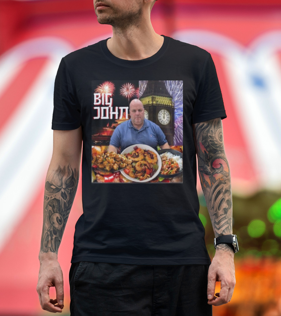 Big John Fireworks Feast Near Big Ben T-Shirt