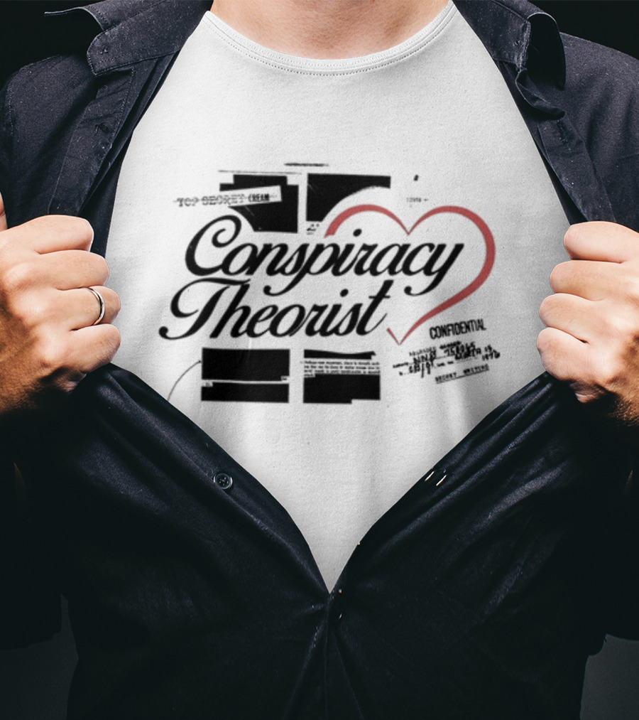 Conspiracy Theorist Heart Confidential T-Shirt