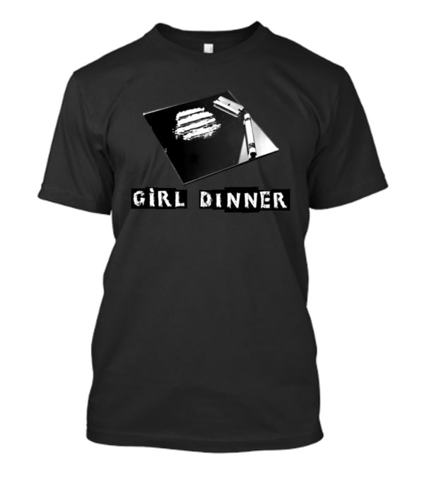 GIRL DINNER Edgy Mirror Concept With Razor And Lines T-Shirt