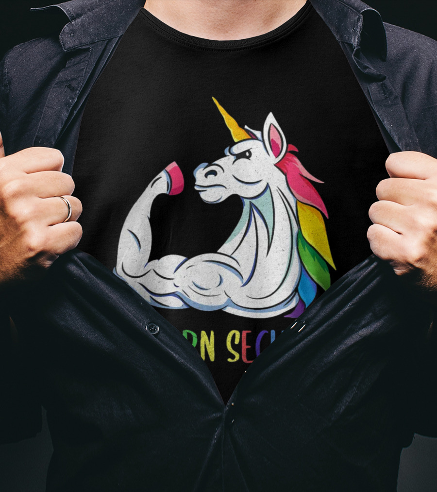 Unicorn Security Daddycorn Mens Cute Halloween Costume T-Shirt