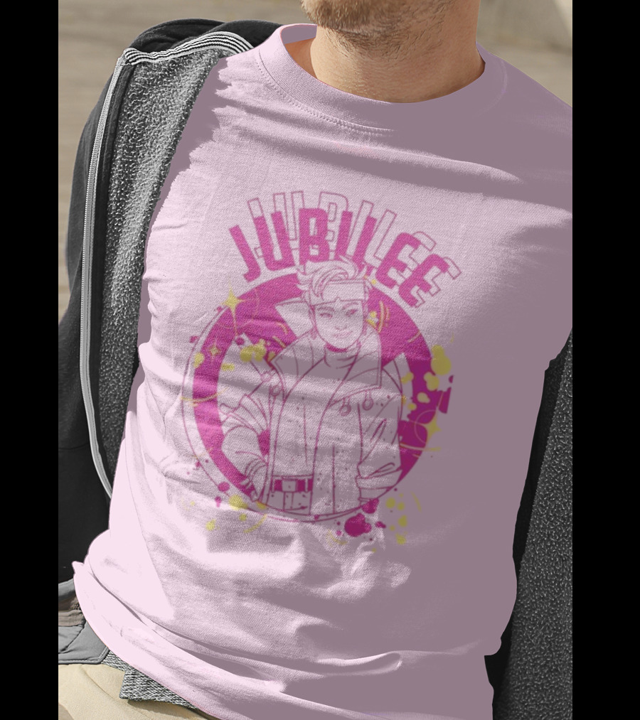 Jubilee X-Men Neon Pink T-Shirt