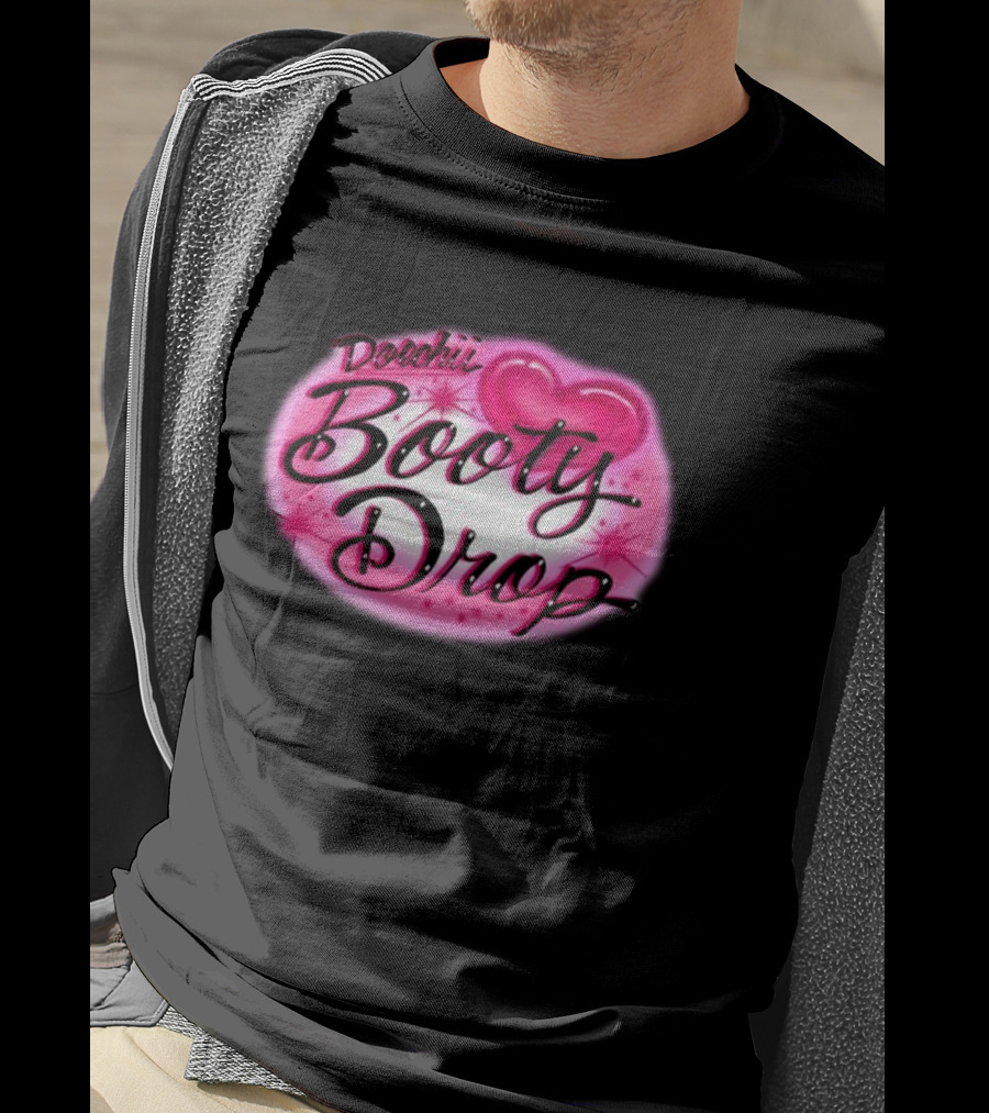 Doechii Booty Drop Heart Pink Bubble Lettering T-Shirt
