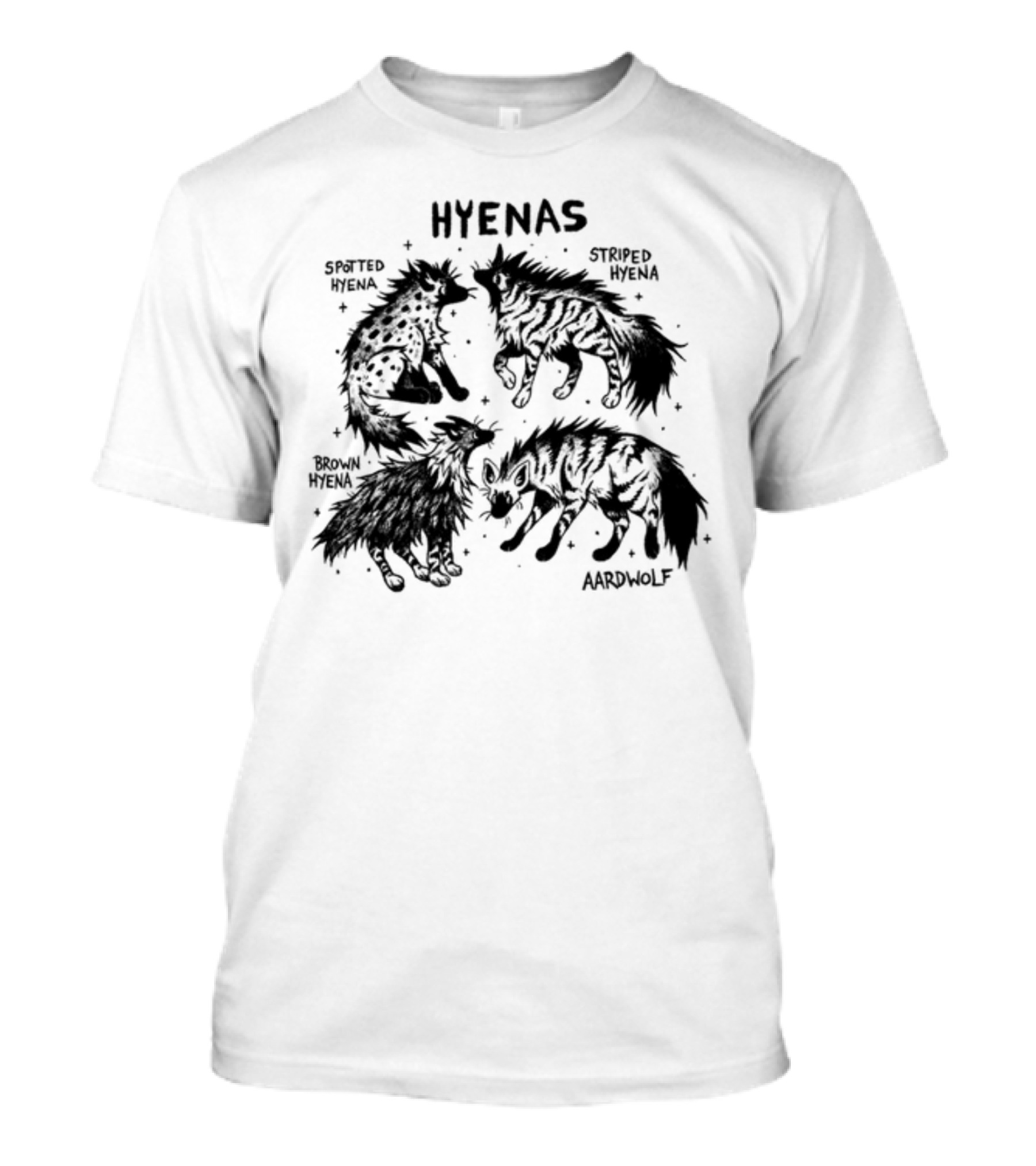 Hyenas Spotted Hyena Striped Hyena Brown Hyena Aardwolf T-Shirt