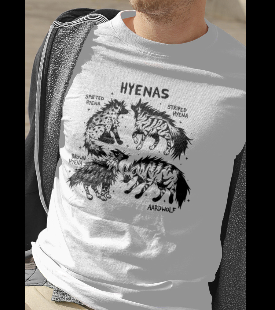Hyenas Spotted Hyena Striped Hyena Brown Hyena Aardwolf T-Shirt