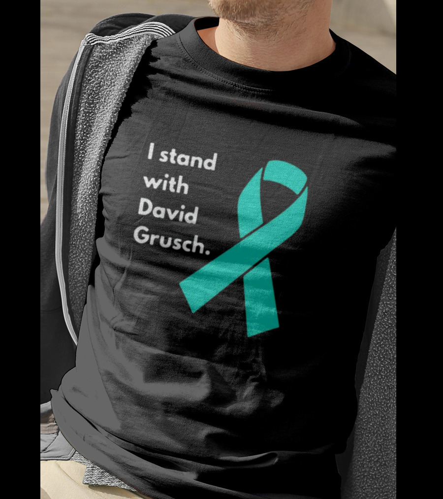 I Stand With David Grusch Teal Awareness T-Shirt