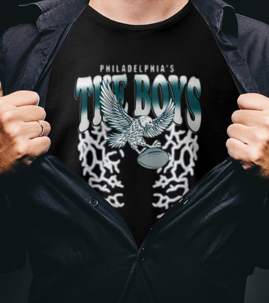 Philadelphia's The Boys Eagle Football Lightning T-Shirt